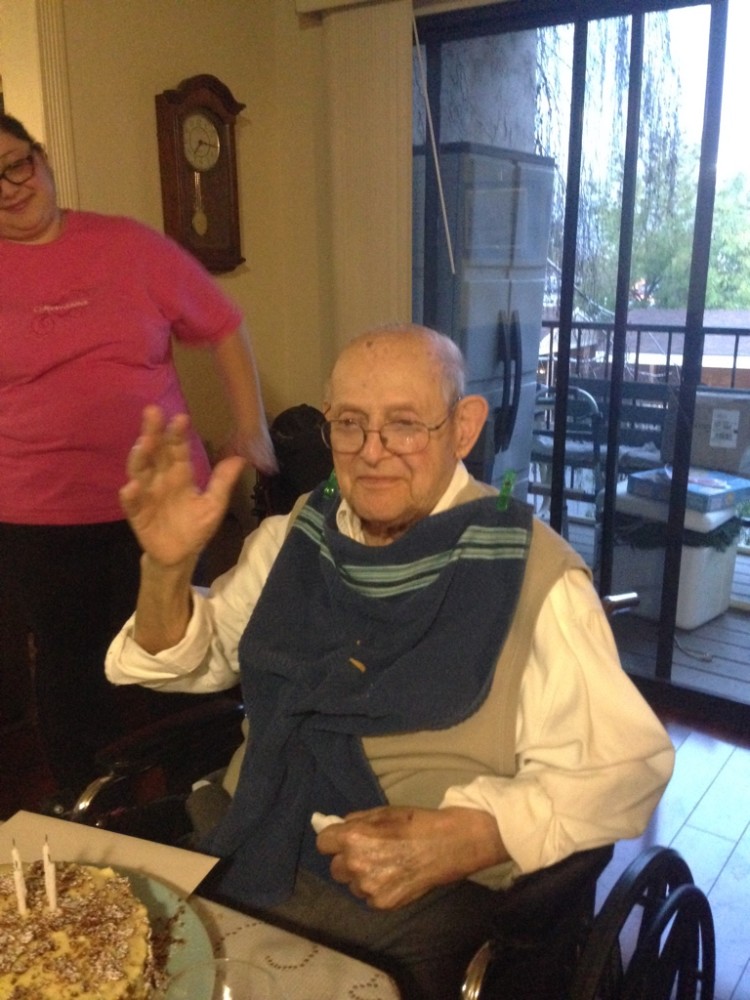 grandpa waving