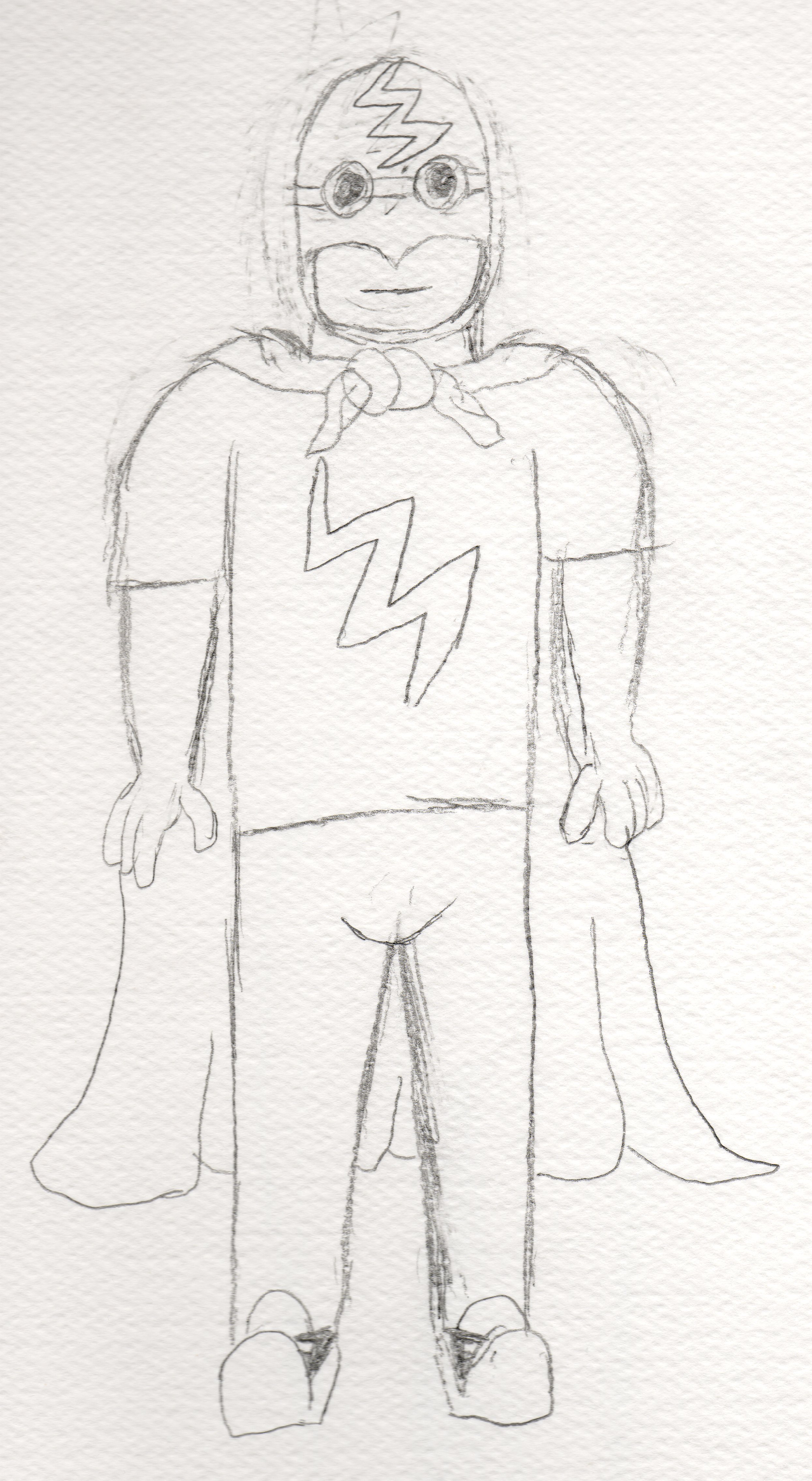 The Original Drawing of Lightning Lad