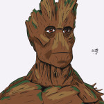 Groot drawing in color