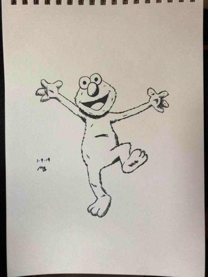 Elmo drawing