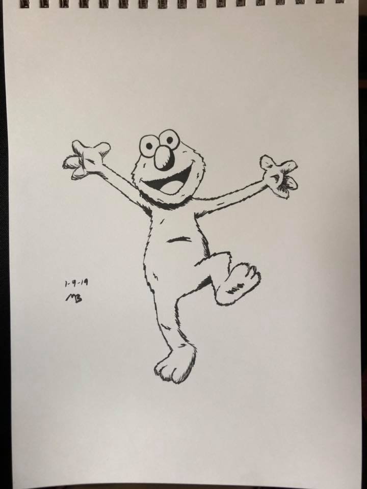 Elmo drawing