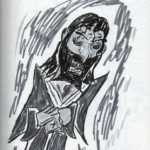 Pen Brush sketch of Rasputin
