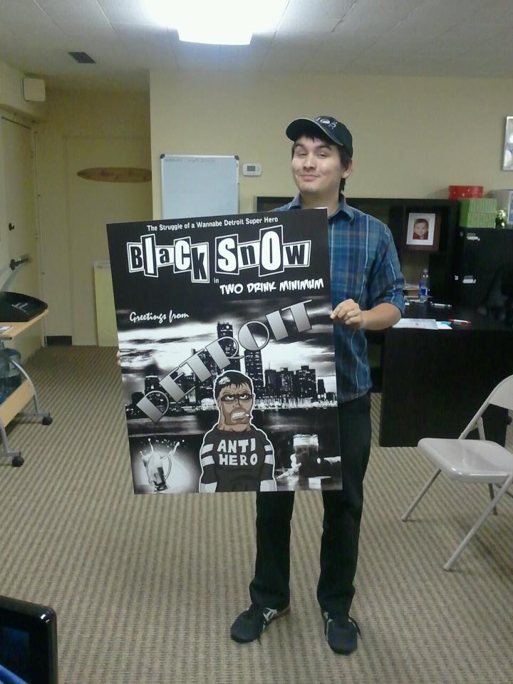 Alex with the Black Snow Comics poster