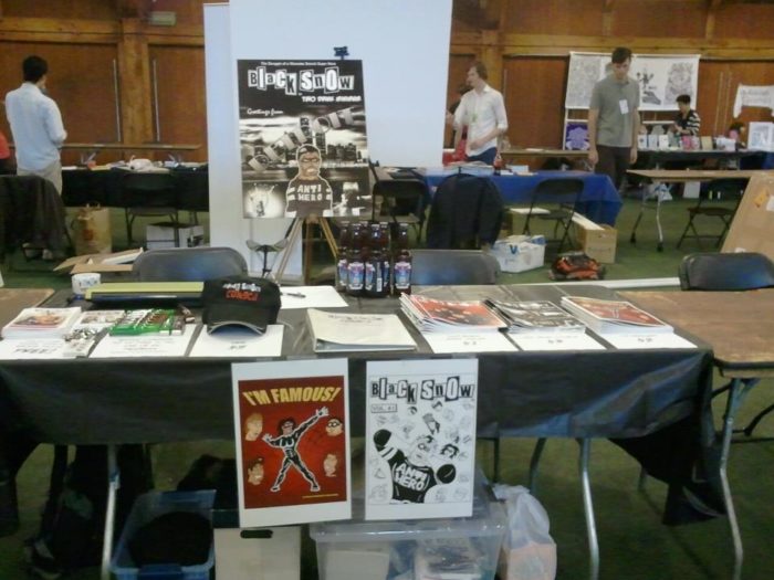 Black Snow Comics table at APE