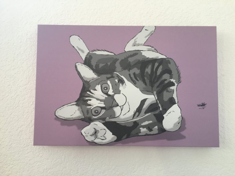 cat canvas print