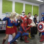 Superhero group cosplay