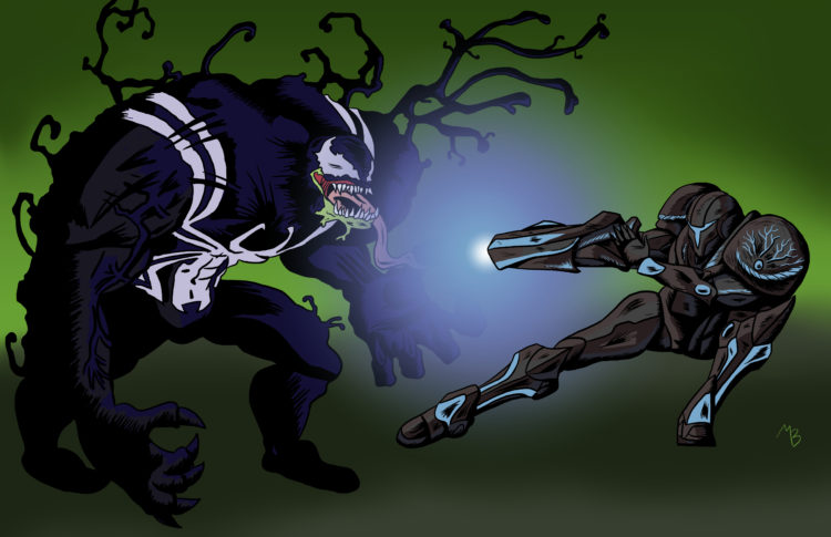 Venom vs Dark Samus