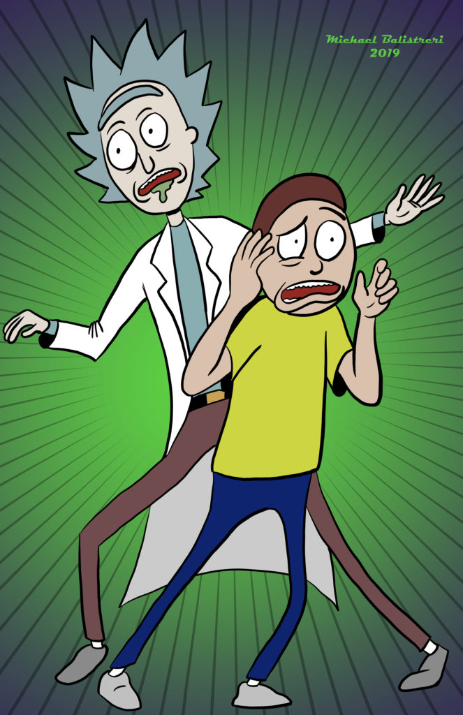 Rick and Morty drawing