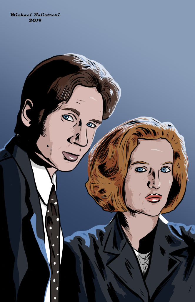 Mulder and Scully from The X-Files