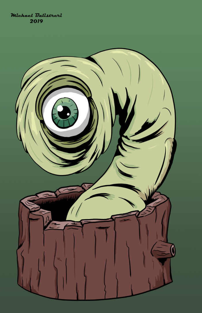 one-eyed forest creature