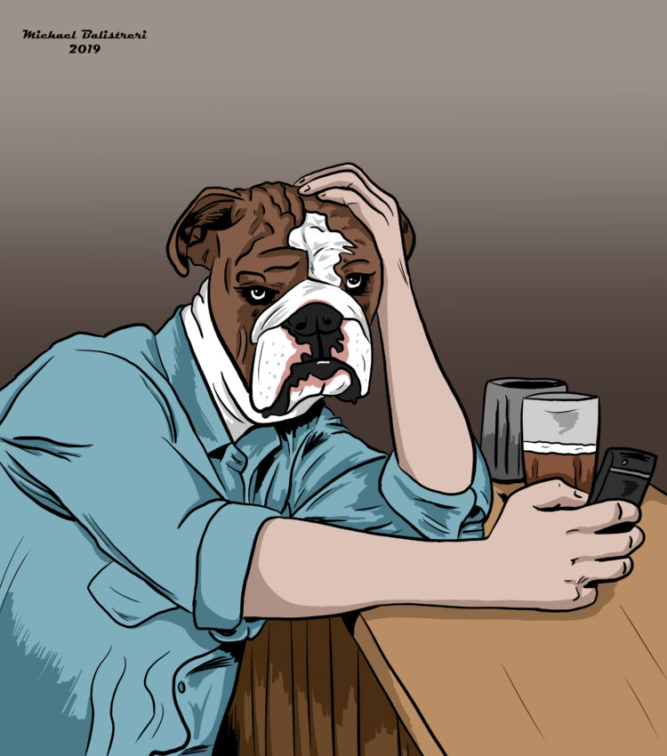 Sad Dog Man