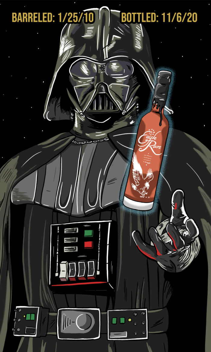 Darth Vader Whiskey Label
